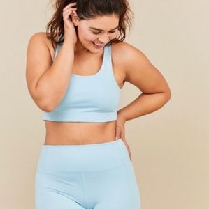 Girlfriend Collective powder blue leggings